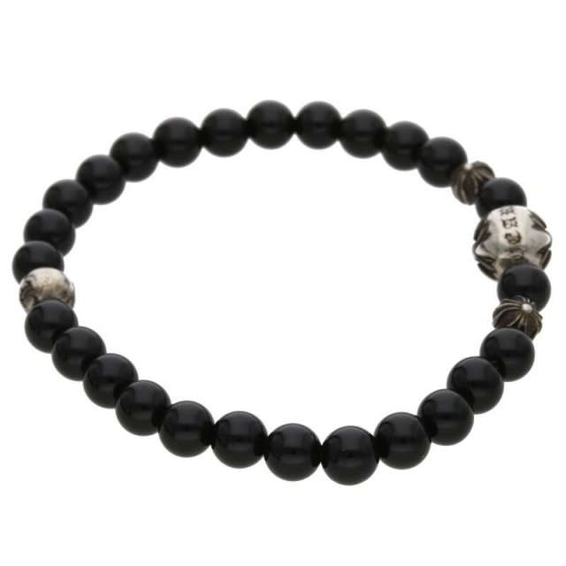 Chrome Hearts(クロムハーツ)のクロムハーツ BEAD6mmブラックコーラルビーズブレスレット メンズのアクセサリー(ブレスレット)の商品写真