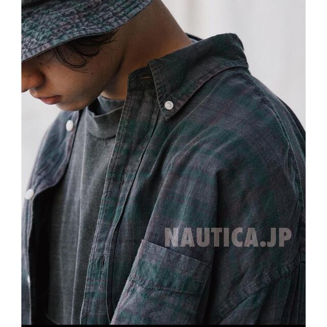 NAUTICA - Shirt Madras Dyed Sulfur BIG TOO シャツ 【即納】