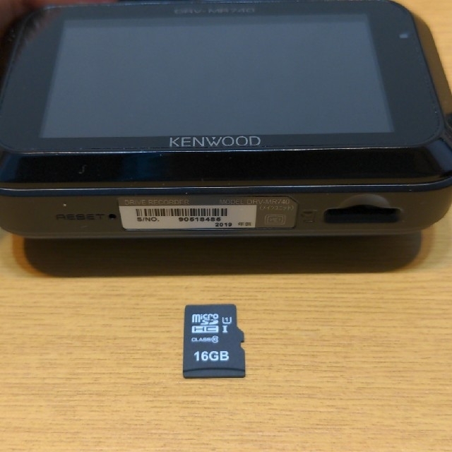 KENWOOD(ケンウッド)のKENWOOD　ドラレコ　前後2カメラ　DRV-MR740 自動車/バイクの自動車(車内アクセサリ)の商品写真