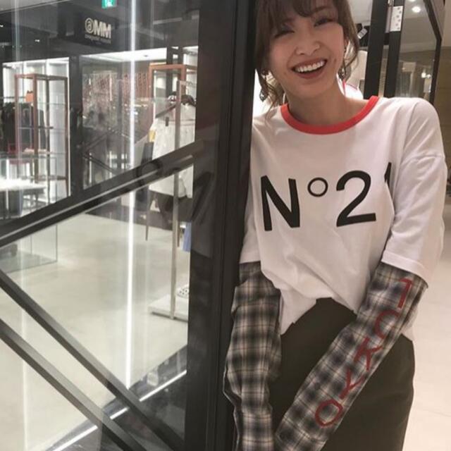 N°21ヌメロヴェントゥーノ】オーバーサイズロングTシャツ