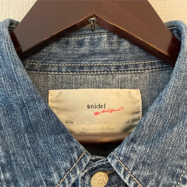 SNIDEL(スナイデル)のスナイデル　デニム　シャツ　ロングシャツ　 レディースのトップス(シャツ/ブラウス(長袖/七分))の商品写真