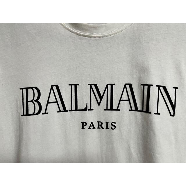 かんたんラ BALMAIN ホワイト 旧ロゴ 白T Tシャツの通販 by CO's shop
