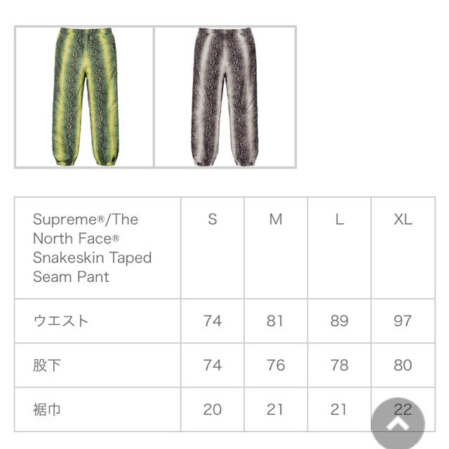 Supreme(シュプリーム)のSnakeskin Taped Seam Pant【S】 メンズのパンツ(その他)の商品写真