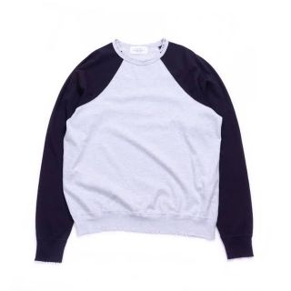 アンユーズド(UNUSED)の22ss unused 2tone Damage Raglan スウェット(スウェット)