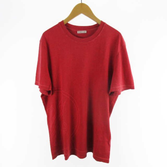 モンクレール Tシャツ 21SS MAGLIA T-SHIRT ロゴ レッド S