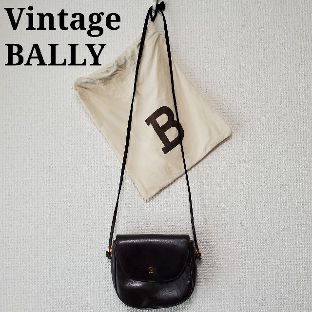 18高さVintage old BALLY ミニショルダーバッグ イタリア製