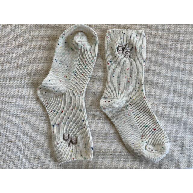 Caramel baby&child (キャラメルベビー&チャイルド)のKINDLY confetti cake socks Vanilla M2-4y キッズ/ベビー/マタニティのこども用ファッション小物(靴下/タイツ)の商品写真