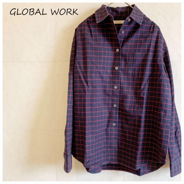 GLOBAL WORK(グローバルワーク)のGLOBAL WORK チェックシャツ レディースのトップス(シャツ/ブラウス(長袖/七分))の商品写真