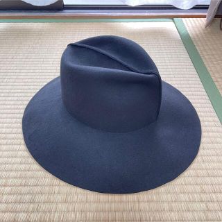 Iroquois フェルトハット ワイドブリム Black ブラック サイズ2