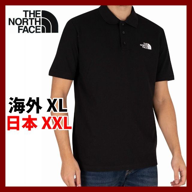 ノースフェイス 半袖 ポロシャツ CALPINE POLO 黒 XLサイズ