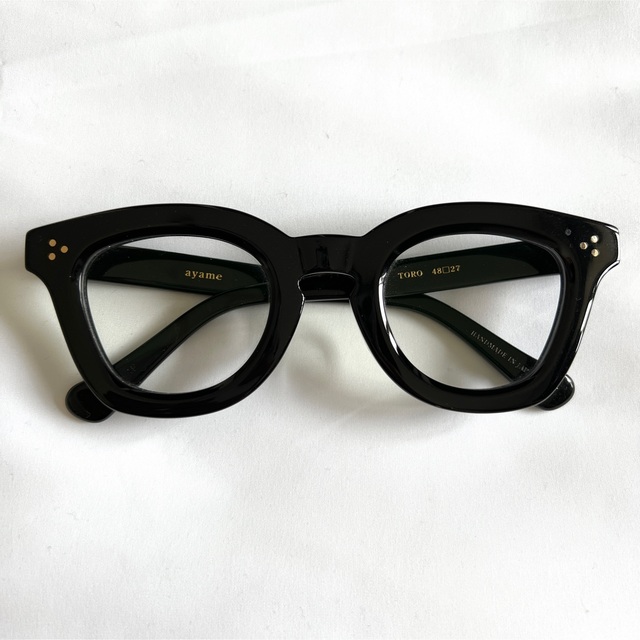 Ayame(アヤメ)の美品 ayame アヤメ メガネ 眼鏡 黒縁 TORO  メンズのファッション小物(サングラス/メガネ)の商品写真