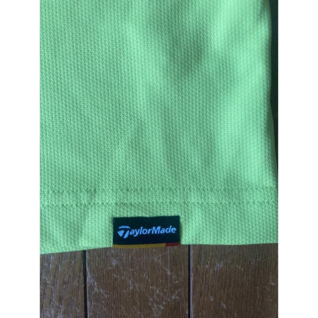 TaylorMade(テーラーメイド)のTaylorMade テーラーメイド　ポロシャツ 蛍光グリーン スポーツ/アウトドアのゴルフ(ウエア)の商品写真