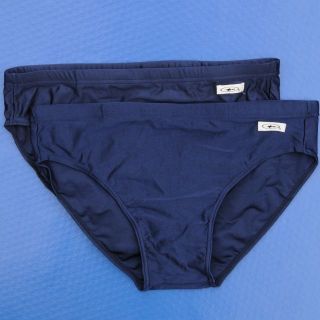 XL　水泳パンツ　スイムブリーフ　2枚セット　紺色(水着)