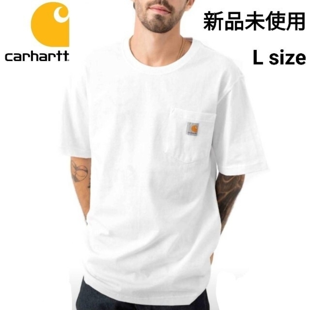carhartt - 新品未使用 カーハート 半袖 ポケット Tシャツ 白 K87 WHT