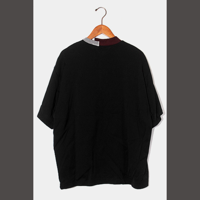 22SS kolor カラー 度詰め天竺VネックTシャツ 3 BLACK