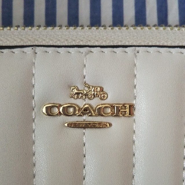 COACH コーチ 長財布 キルティング ホワイト 白 | corumsmmmo.org.tr