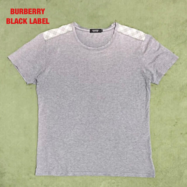 BURBERRY BLACK LABEL(バーバリーブラックレーベル)の【人気】BURBERRY BLACK LABEL　クルーネックT　ノバチェック メンズのトップス(Tシャツ/カットソー(半袖/袖なし))の商品写真