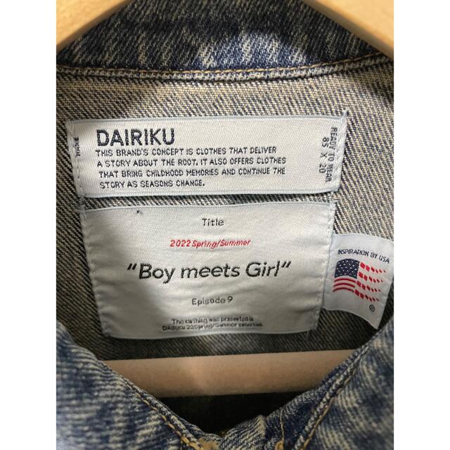 ダイリク デニムジャケット DAIRIKU 22SS