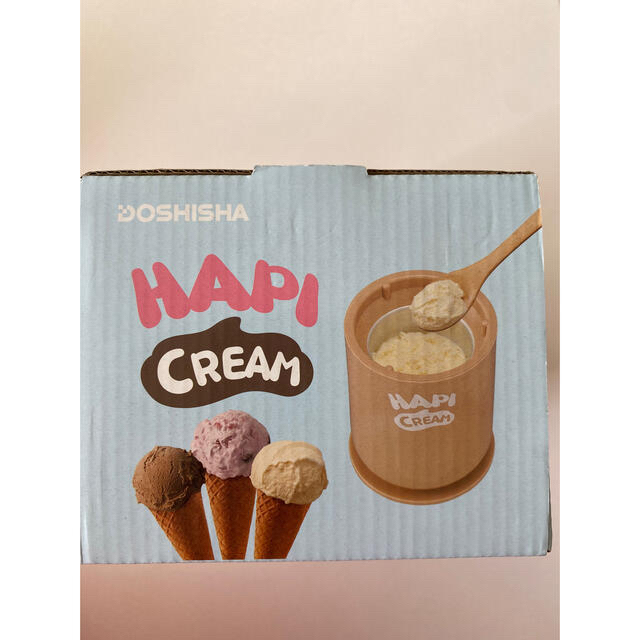 新品】ドウシシャ アイスクリームメーカー 電動 ハピクリーム レシピ付き