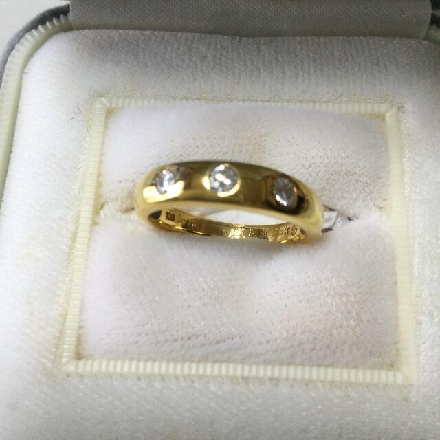 即納&大特価】 ハイジュエリーK18金ゴールドダイヤシリカ入りリング