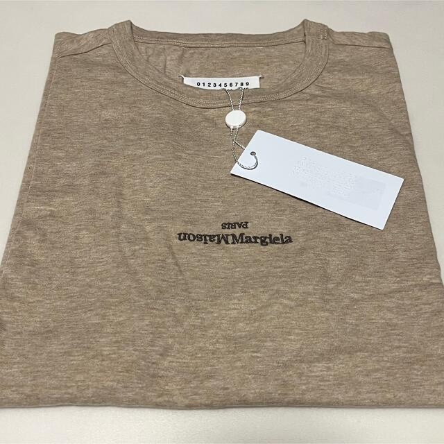 ベージュサイズ新品 maison margiela メゾンマルジェラ ロゴ Tシャツ