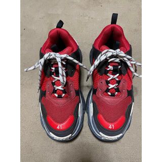 バレンシアガ(Balenciaga)のBALENCIAGA triple s BLACK/RED(スニーカー)