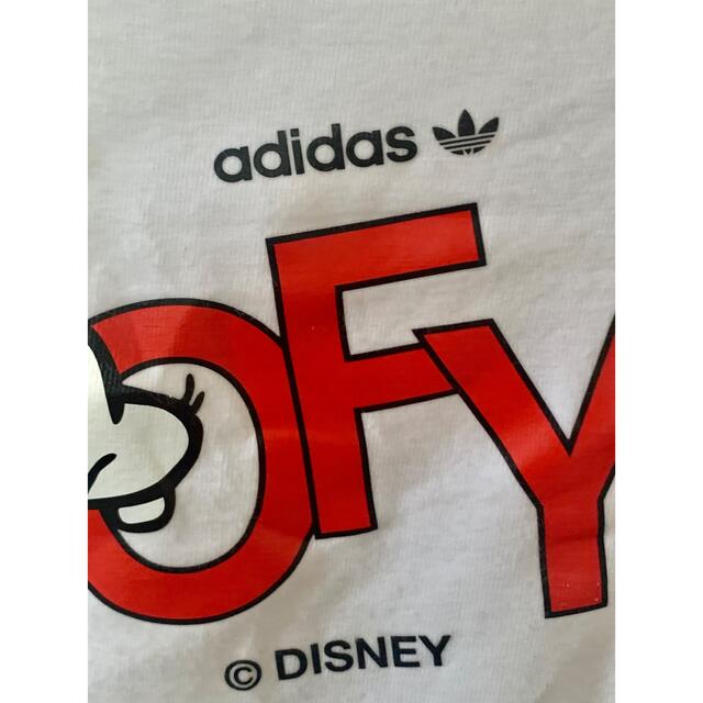 Disney(ディズニー)のadidas Disney 古着　アメカジ　グーフィ　キャラクター　トップス レディースのトップス(Tシャツ(長袖/七分))の商品写真