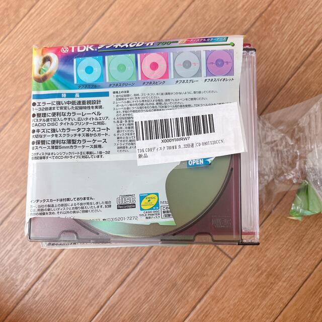 TDK CDRディスク 700MB カラーディスクケース エンタメ/ホビーのCD(その他)の商品写真