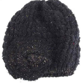 アンテプリマ(ANTEPRIMA)のアンテプリマ モヘヤ混 ハット ニット帽子 黒色(ハット)