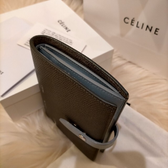 celine(セリーヌ)のCELINE セリーヌ ミディアム 財布♡グレー×水色♡ レディースのファッション小物(財布)の商品写真