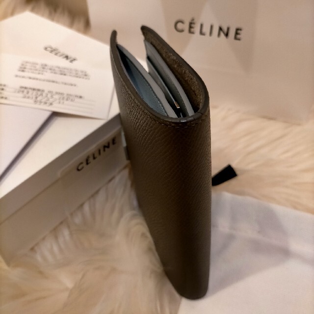 celine(セリーヌ)のCELINE セリーヌ ミディアム 財布♡グレー×水色♡ レディースのファッション小物(財布)の商品写真