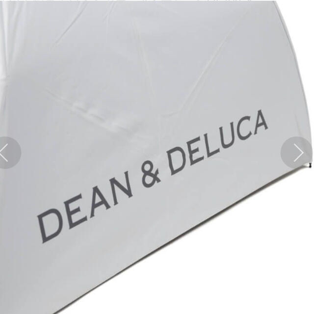 DEAN & DELUCA(ディーンアンドデルーカ)の【新品タグ付き】DEAN & DELUCA　折り畳み傘 (晴雨兼用)ホワイト レディースのファッション小物(傘)の商品写真