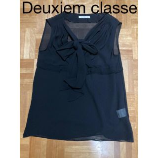 ドゥーズィエムクラス(DEUXIEME CLASSE)のDeuxiem classe  シルク　ノースリーブブラウス(シャツ/ブラウス(半袖/袖なし))