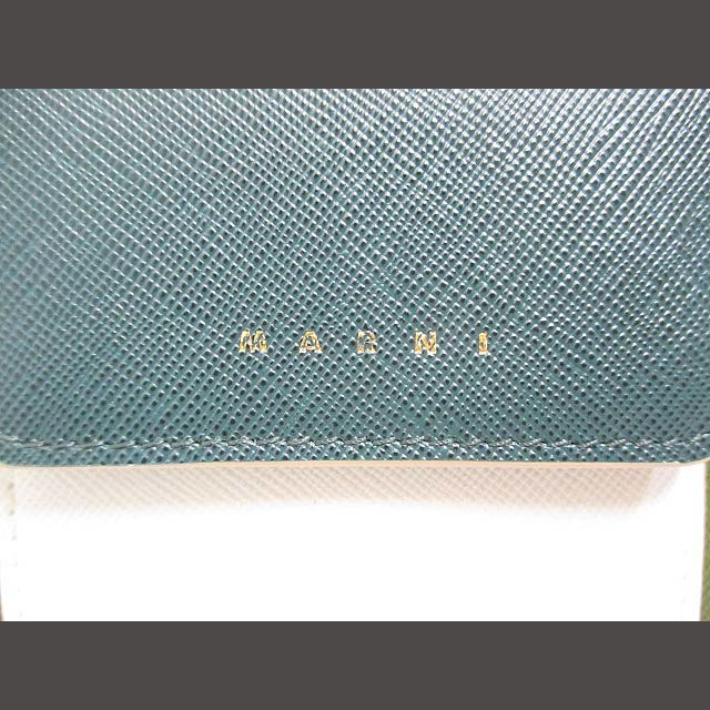 Marni(マルニ)のマルニ MARNI 財布 三つ折り レザー コンパクトウォレット グリーン PF レディースのファッション小物(財布)の商品写真