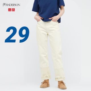 ユニクロ(UNIQLO)のユニクロ 29 JW ANDERSON ストレートハイライズジーンズ デニム(デニム/ジーンズ)