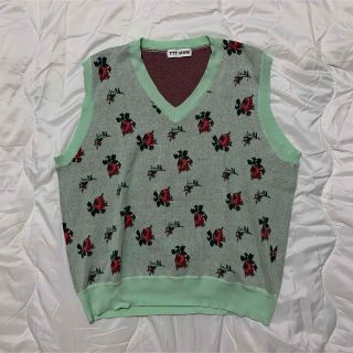 ttt_msw flower knit vest 20aw