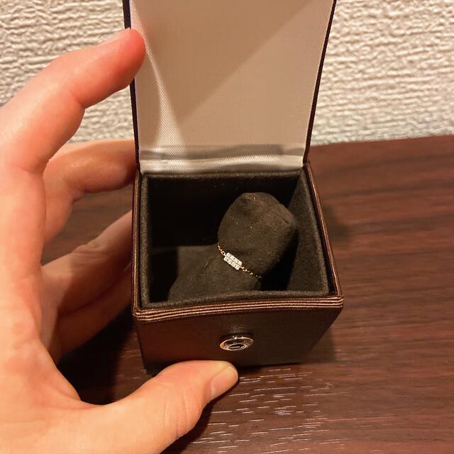 COCOSHNIK(ココシュニック)の18金　2020クリスマス限定　完売品　ダイヤモンド　チェーンリング レディースのアクセサリー(リング(指輪))の商品写真