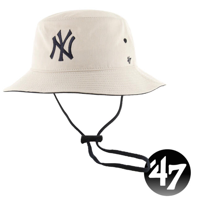 47 Brand - 47BRAND フォーティセブン 帽子 紐つきバケハ ヤンキース/ナチュラルの通販 by ⭐︎lilly⭐︎'s shop｜ フォーティセブンならラクマ