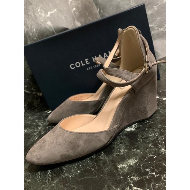 美品☆コールハーン COLE HAAN パンプス アンクルストラップ スエード