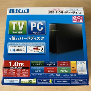 アイオーデータ(IODATA)の[送料無料] I-O DATA HDCA-Uシリーズ 外付け HDD 1TB(PC周辺機器)
