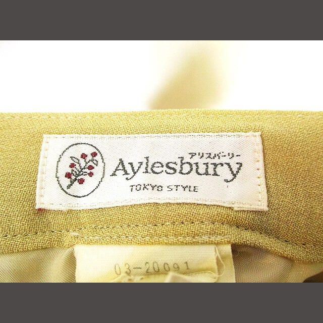Aylesbury(アリスバーリー)のアリスバーリー Aylesbury タイト スカート ひざ丈 無地 ベージュ 9 レディースのスカート(ひざ丈スカート)の商品写真