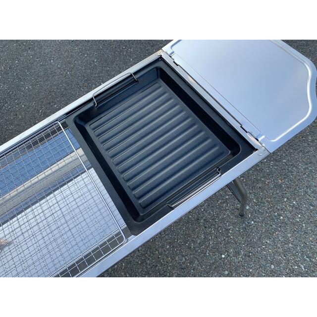 バーベキューコンロ BBQ 6〜10人 サイドテーブル付 大容量 スポーツ/アウトドアのアウトドア(ストーブ/コンロ)の商品写真