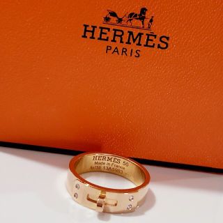 エルメス(Hermes)の398,200円 エルメス K18PG ケリー ダイヤ PM リング K18(リング(指輪))