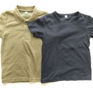 ムジルシリョウヒン(MUJI (無印良品))の無印良品  ポロシャツ Tシャツ 100 2枚セット(Tシャツ/カットソー)