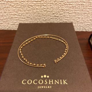 ココシュニック 天然ダイヤモンド 一粒 ブレスレット 華奢 COCOSHNIK