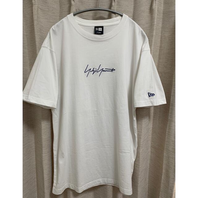 YOHJI YAMAMOTO×NEW ERA フロントロゴ刺繍Tシャツ