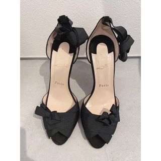 Christian Louboutin - クリスチャンルブタン リボンヒールサンダルの