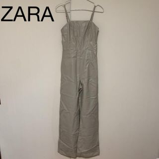 ザラ(ZARA)の新品タグ付　ZARA レザー　サロペット オーバーオール　(サロペット/オーバーオール)