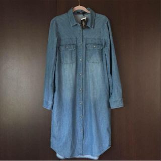 アズールバイマウジー(AZUL by moussy)の【6purin9様専用】AZUL☆新品 デニムワンピ M(ひざ丈ワンピース)