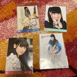 齋藤樹愛羅 生写真 直筆 コメサ サイン(アイドルグッズ)